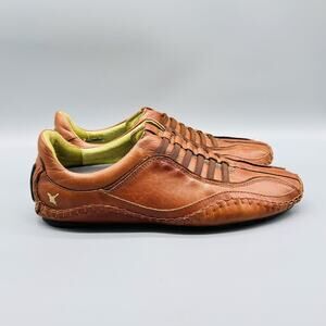 Pikolinos Shoes Mens 8 Brown Leather Fuencarral Driving Loafers Slip On Comfort